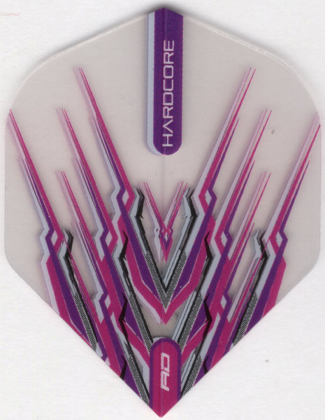 Purple & Gray Snakebite Mohawk Dart Flights