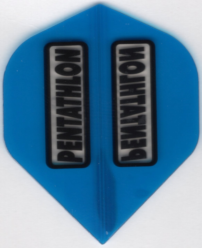Light Blue Pentathlon Dart Flights