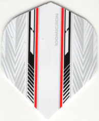 Mach 5 - Black, White, & Red Dart Flights