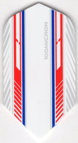 Mach 5 - Red, White, & Blue Slim Dart Flights