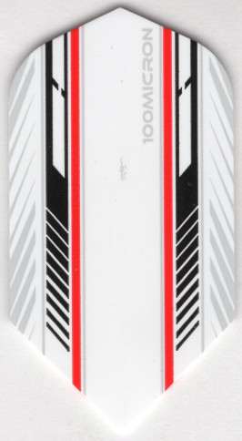 Mach 5 - Red, White, & Black Slim Dart Flights