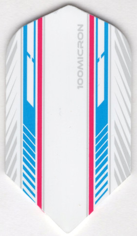 Mach 5 - Blue, White, & Red Slim Dart Flights