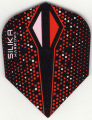 Red and Black Silika Colorshift Harrows Dart Flights