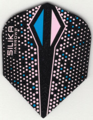 White and Blue Silika Colorshift Harrows Dart Flights