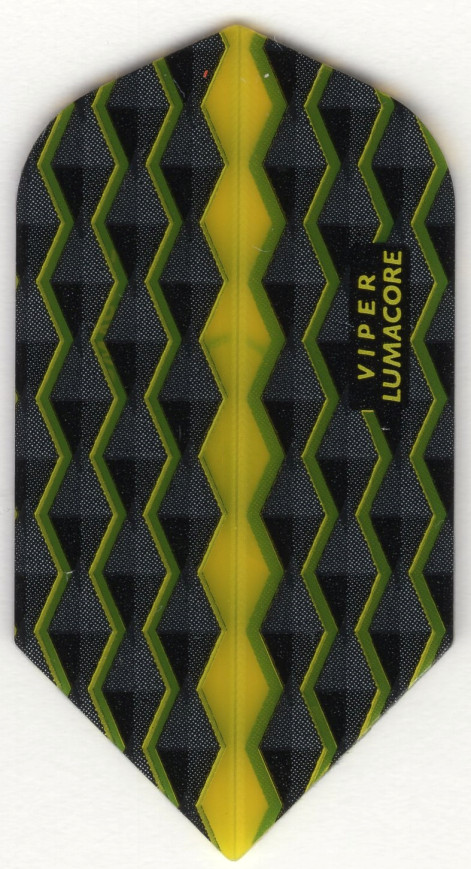 Slim Yellow Lumacore Dart Flights