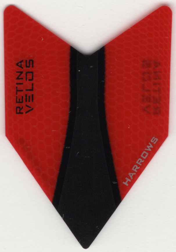 Red VELOS HARROWS Dart Flights