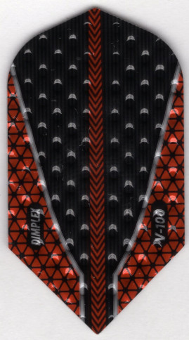 Burnt Orange V-100 Slim Dimplex Dart Flights