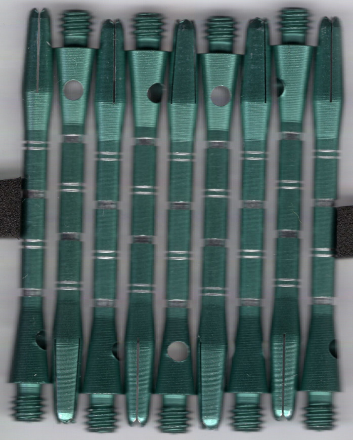 2in. Teal AR Medium Aluminum Dart Shafts