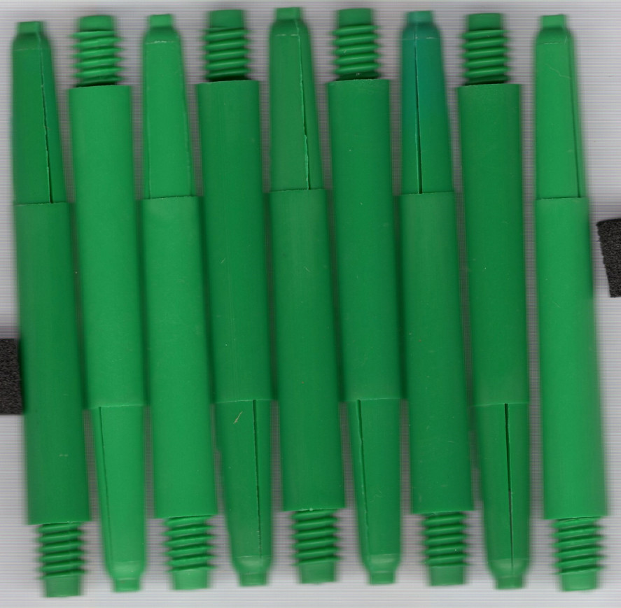 1.75in. Green In-between Nylon Dart Shafts