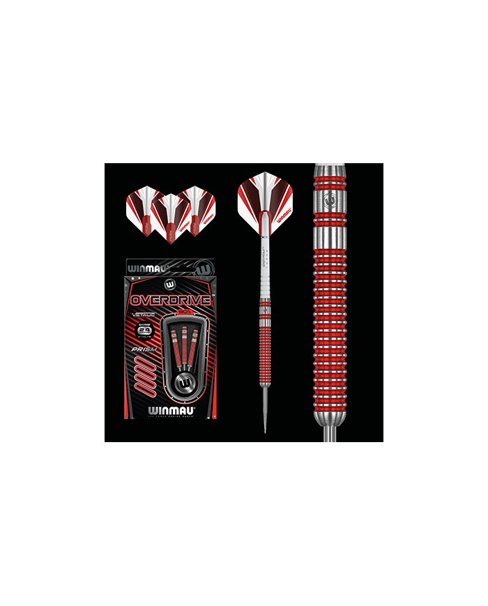 WINMAU OVERDRIVE 24 GRAM STEEL TIP DARTS WINMAU OVERDRIVE 24 GRAM STEEL TIP DARTS