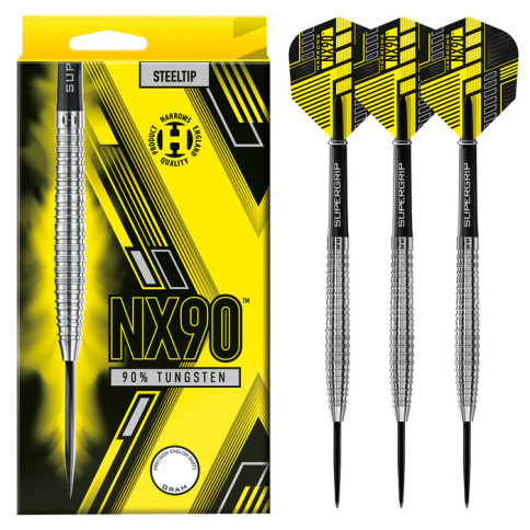 HARROWS NX90 25 GRAM STEEL TIP DARTS HARROWS NX90 25 GRAM STEEL TIP DARTS