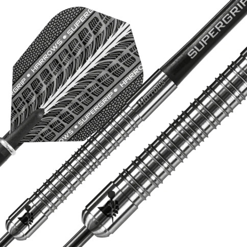 HARROWS SUPERGRIP 25 GRAM STEEL TIP DARTS HARROWS SUPERGRIP 25 GRAM STEEL TIP DARTS