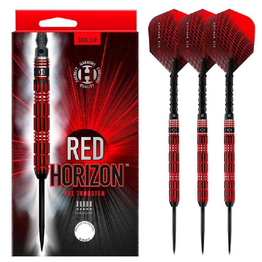HARROWS RED HORIZON 25 GRAM STEEL TIP DARTS HARROWS RED HORIZON 25 GRAM STEEL TIP DARTS