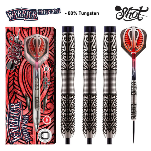WARRIOR "HAUTOA" 24 GRAM STEEL TIP DARTS WARRIOR "HAUTOA" 24 GRAM STEEL TIP DARTS