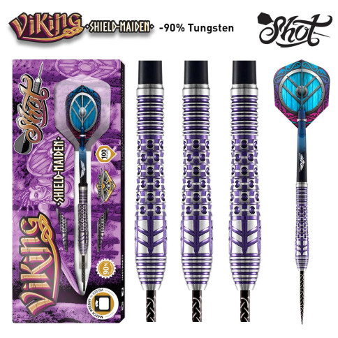 SHOT VIKING "SHIELD-MAIDEN" 27 GRAM STEEL TIP DARTS SHOT VIKING "SHIELD-MAIDEN" 27 GRAM STEEL TIP DARTS