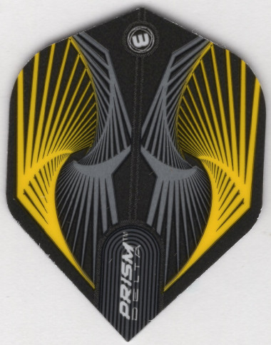 Winmau Prism Delta Yellow and Grey Vortex Dart Flights