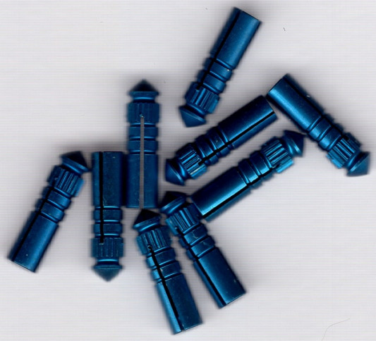 Blue XL Style Dart Flight Protectors: 10mm Length Blue XL Style Dart Flight Protectors: 10mm Length