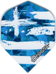 Splattered Flag of Greece Dart Flights