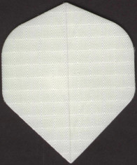 White Standard Cut Nylon Dart Flights White Standard Cut Nylon Dart Flights