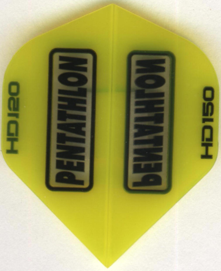 Yellow Pentathlon HD150 Dart Flights