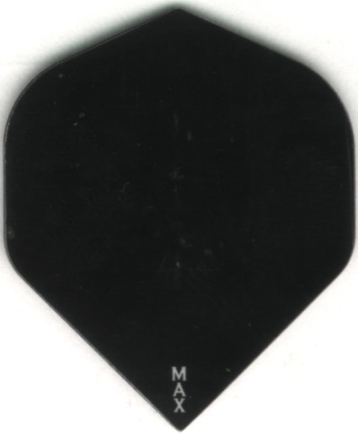 All Black POWER MAX Dart Flights: 150 Microns Thick