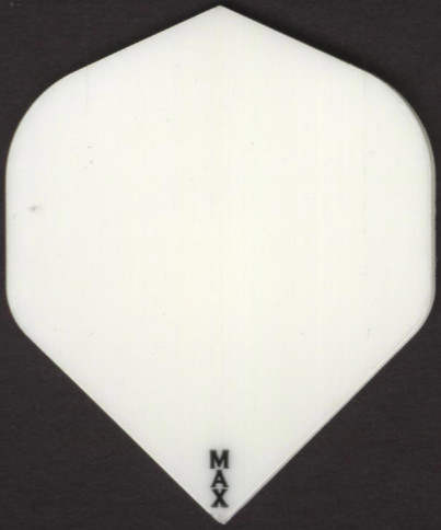 All White POWER MAX Dart Flights: 150 Microns Thick