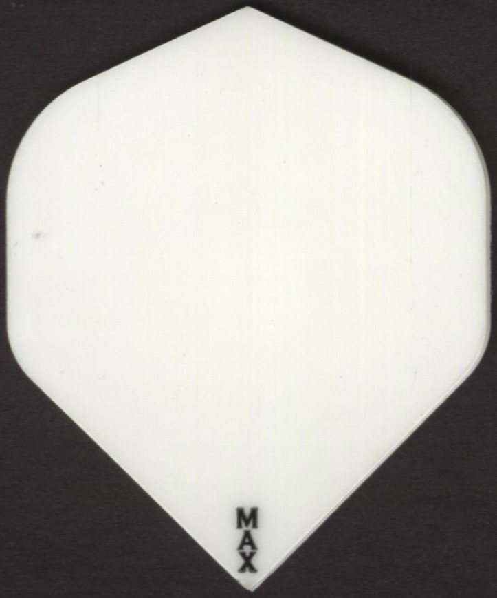 All White POWER MAX Dart Flights: 150 Microns Thick