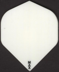 All White POWER MAX Dart Flights: 150 Microns Thick