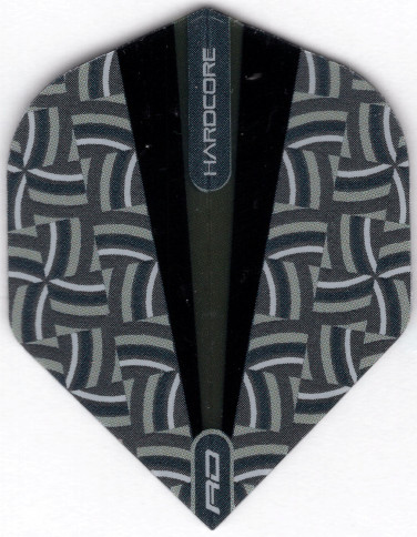 Trippy Hardcore Black & Gray Dart Flights