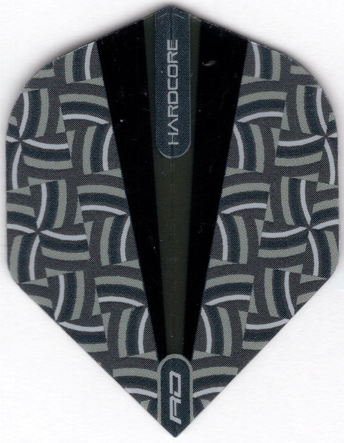 Trippy Hardcore Black & Gray Dart Flights