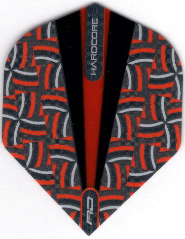 Trippy Hardcore Black & Red Dart Flights