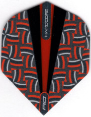 Trippy Hardcore Black & Red Dart Flights