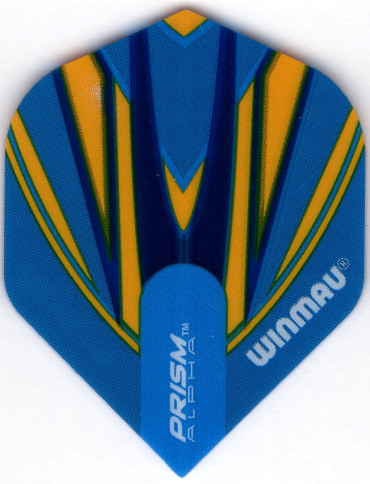 Winmau Blue & Yellow Prism Alpha Dart Flights