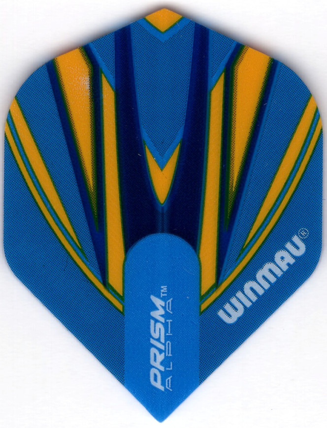 Winmau Blue & Yellow Prism Alpha Dart Flights