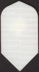 White Slim Cut Nylon Dart Flights White Slim Cut Nylon Dart Flights