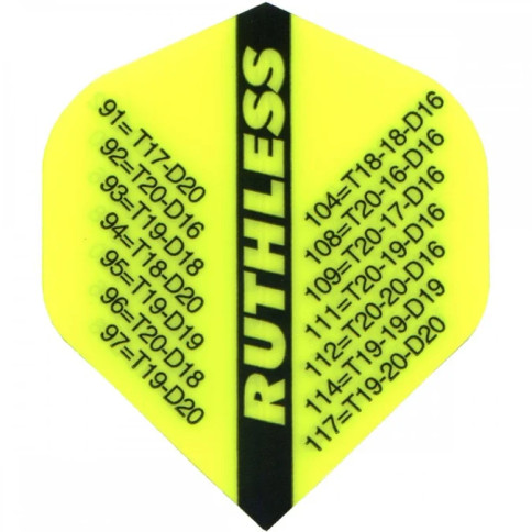 Neon Yellow '01 Outchart Dart Flights