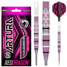 RED DRAGON ARTURA 26 GRAM STEEL TIP DARTS RED DRAGON ARTURA 26 GRAM STEEL TIP DARTS