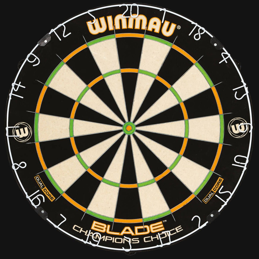 WINMAU CHAMPIONS CHOICE DUAL CORE DARTBOARD WINMAU CHAMPIONS CHOICE DUAL CORE DARTBOARD