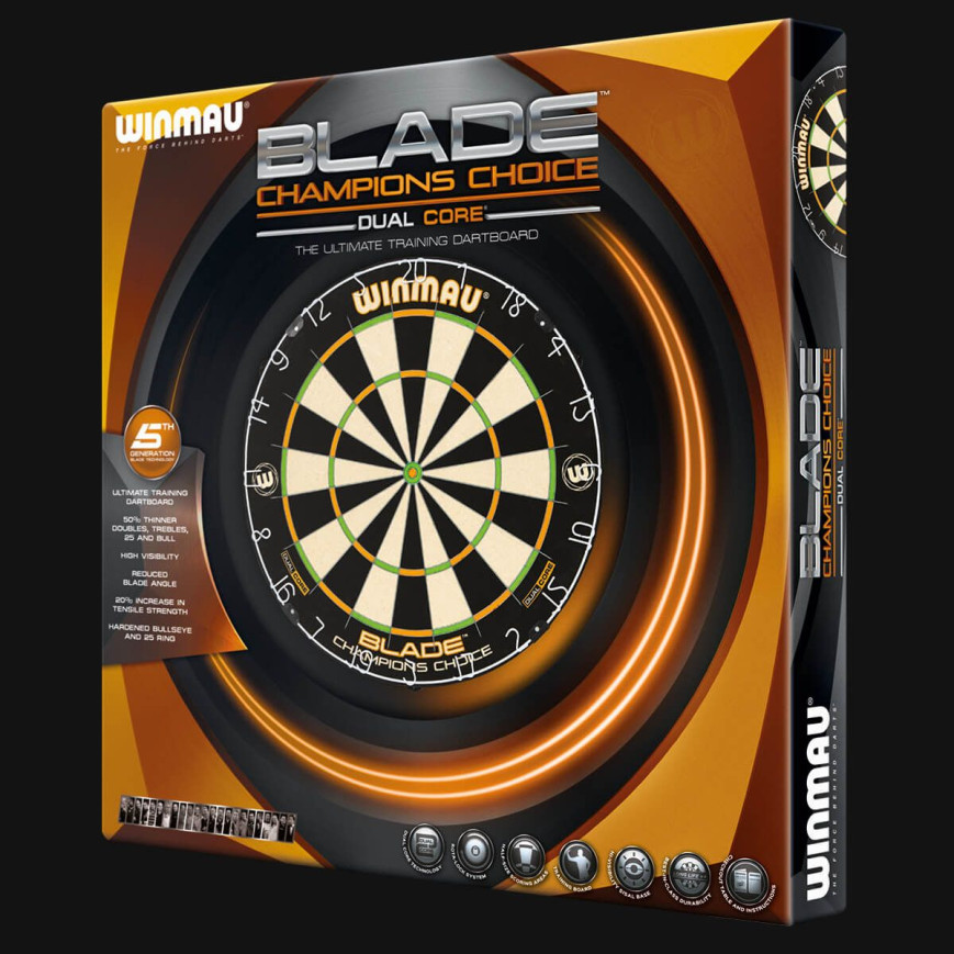 WINMAU CHAMPIONS CHOICE DUAL CORE DARTBOARD WINMAU CHAMPIONS CHOICE DUAL CORE DARTBOARD
