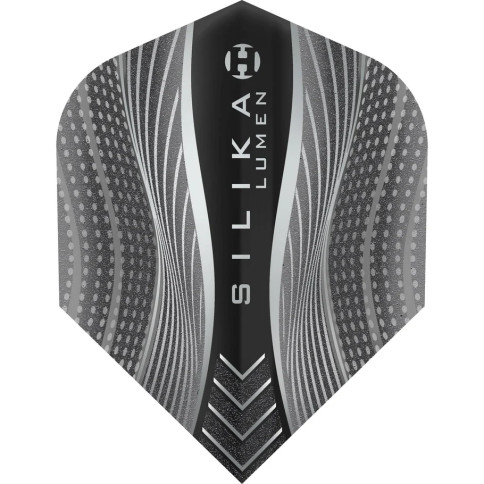 Black SILIKA LUMEN Harrows Dart Flights