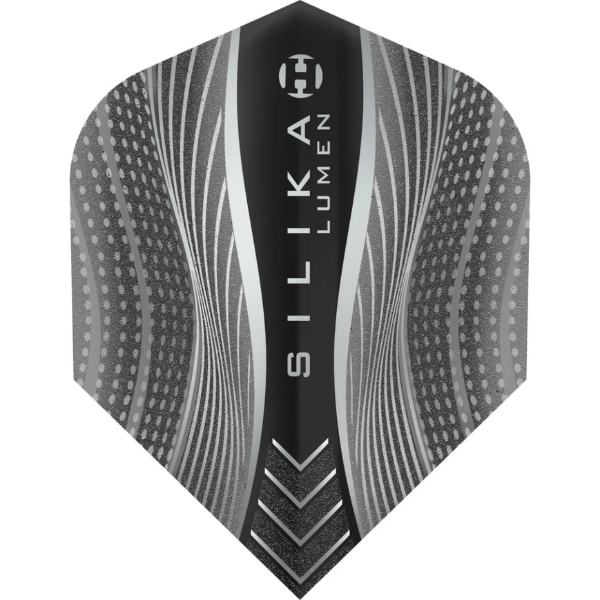 Black SILIKA LUMEN Harrows Dart Flights