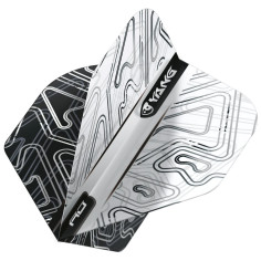 RED DRAGON BLACK YIN YANG Two Sided Dart Flights