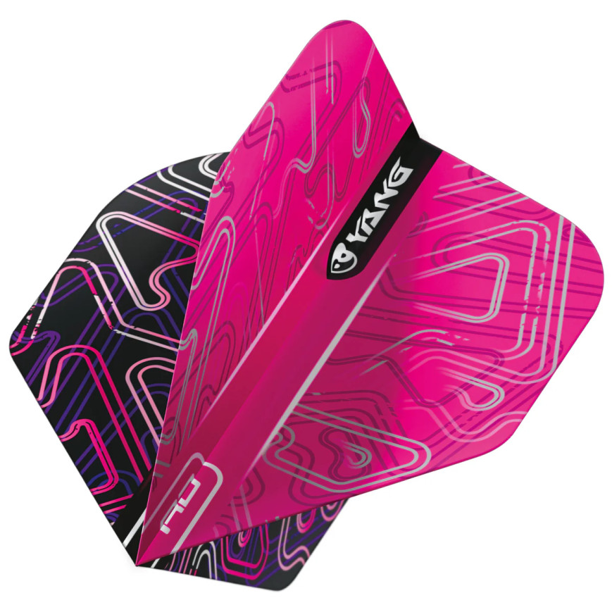 Pink Yin Yang Two Sided Dart Flights