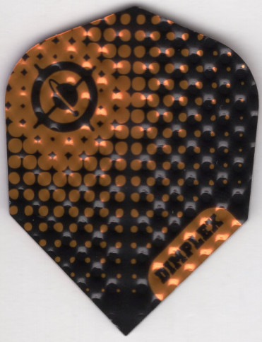 Black & Gold Dimplex Dart Flights