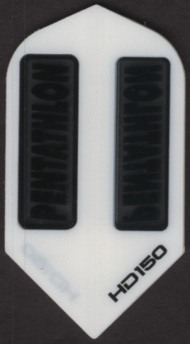 White Pentathlon HD150 Slim Dart Flights