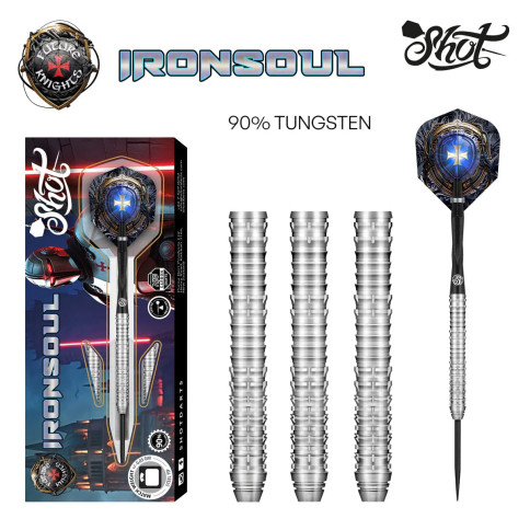 SHOT FUTURE KNIGHTS "IRONSOUL" 26 GRAM STEEL TIP DARTS