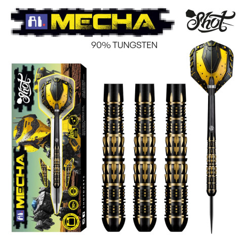 SHOT DARTS A.I. MECHA 25 GRAM STEEL TIP DARTS