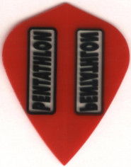 Red Pentathlon Kite Cut Dart Flights Red Pentathlon Kite Cut Dart Flights
