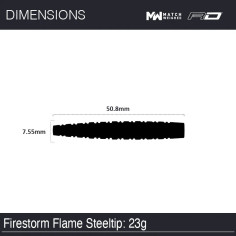 WINMAU FIRESTORM FLAME 23 GRAM STEEL TIP DARTS WINMAU FIRESTORM FLAME 23 GRAM STEEL TIP DARTS
