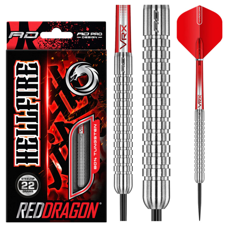 RED DRAGON HELLFIRE 22 GRAM STEEL TIP DARTS